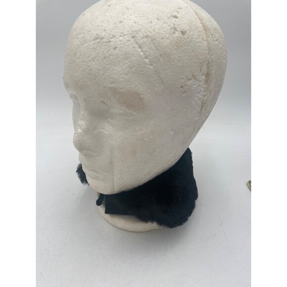 Vintage Victorian Black Faux Fur Collar Accessory For Women - Picture 3 of 3